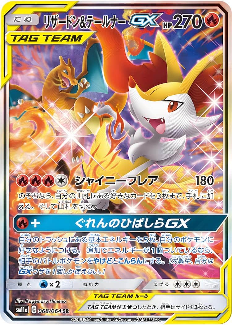 PSA10】リザードン＆テールナーGX SR スペシャルアート SA ポケカ